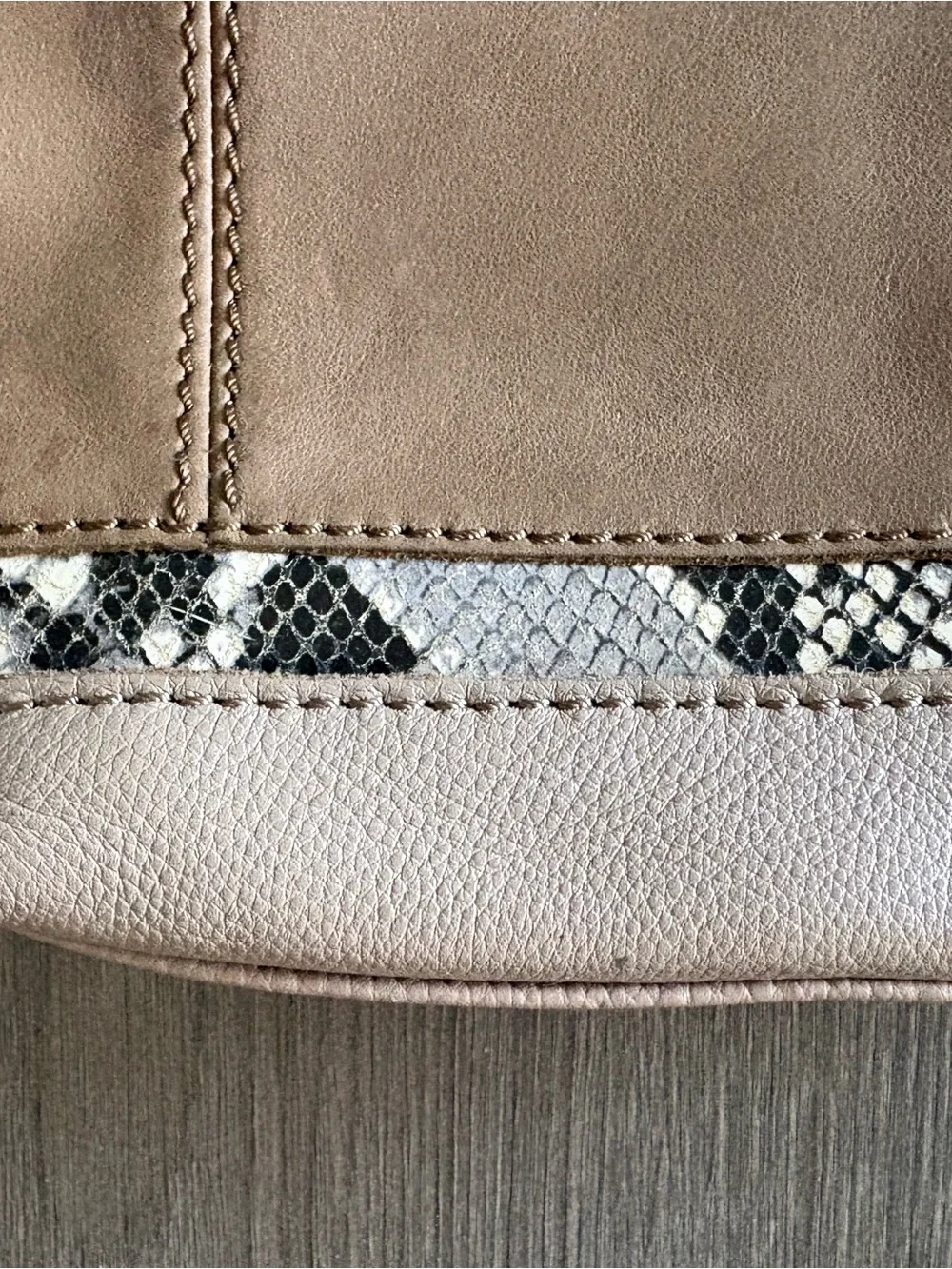 The Sak De Young Hobo Bag with Snakeskin Accent Trim